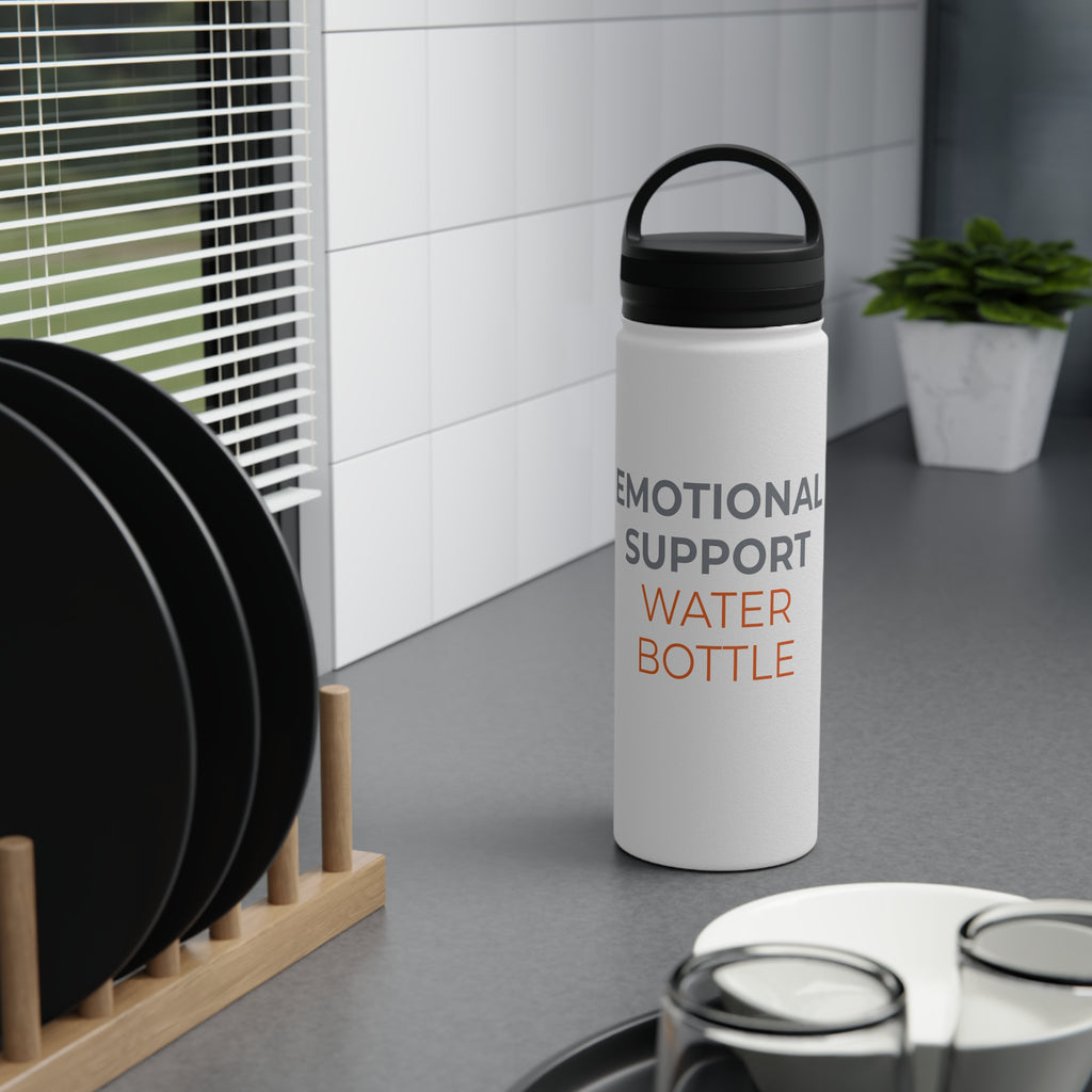 "Emotional Support Water Bottle" — Stainless Steel 32oz Water Bottle with Lid